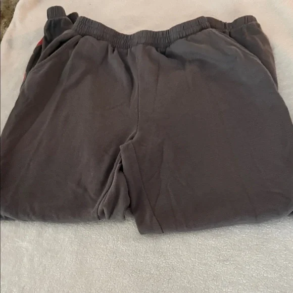 Gray Joggers with Red Tongue Graphic - Picture 2 of 3